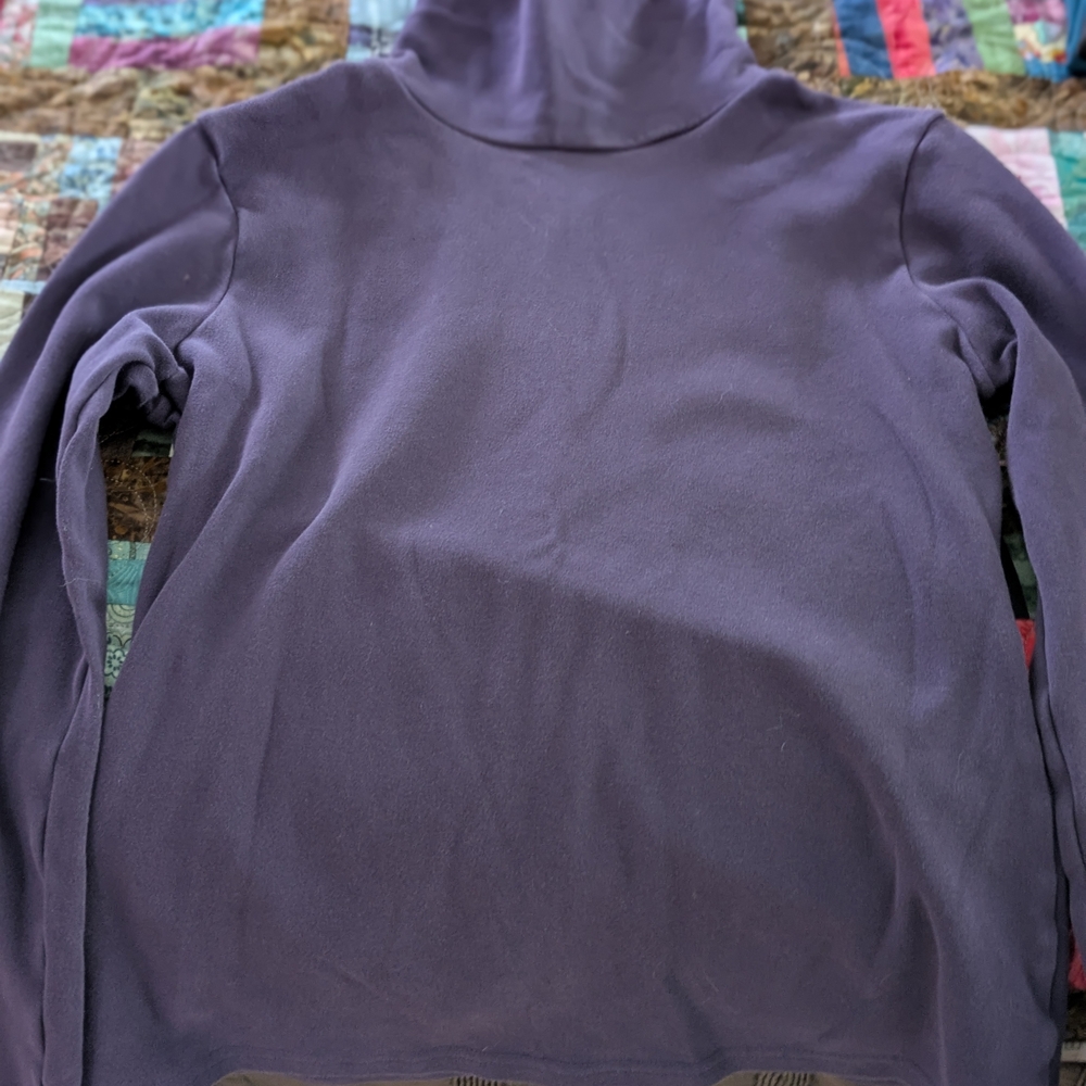 Purple Turtleneck Pullover